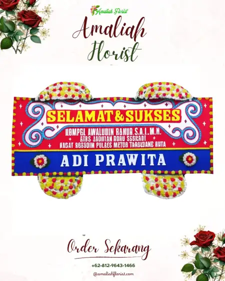 Papan Bunga Ucapan Selamat Otista